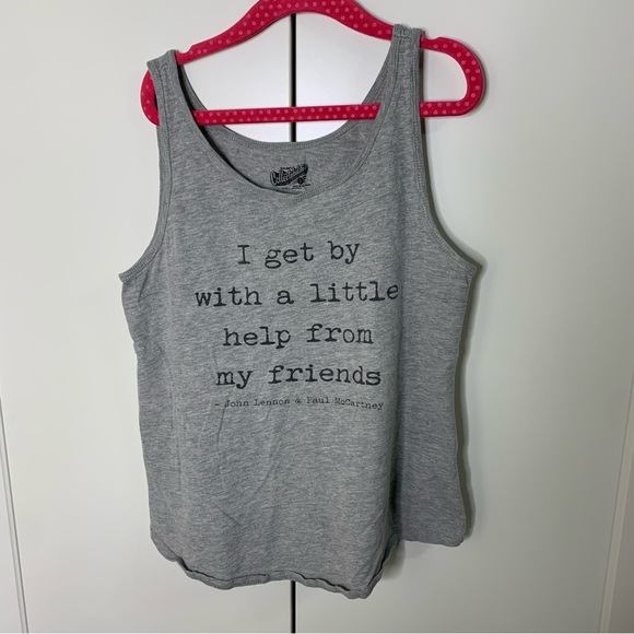 Girl’s Old Navy Lyrics Lennon/McCartney Beatles Tank Top - Picture 1 of 9